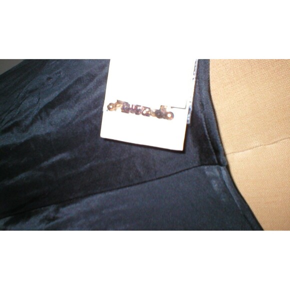 New NWT 4 Womens 40 Diana Gallesi Dress Designer Italy Black Cowl Beaded Straps - Picture 6 of 12